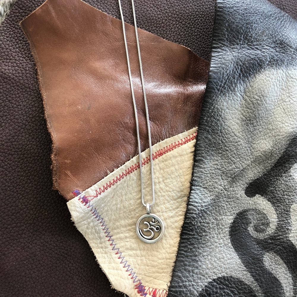 Sterling Silver necklace with OM pendant